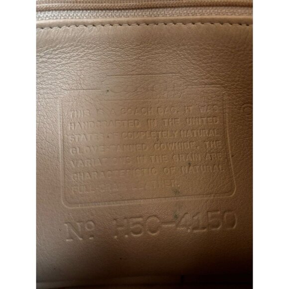 Coach VINTAGE Fletcher Crossbody #4150 Leather Flap Bag shoulder/ Handbag Ivory - Picture 7 of 11